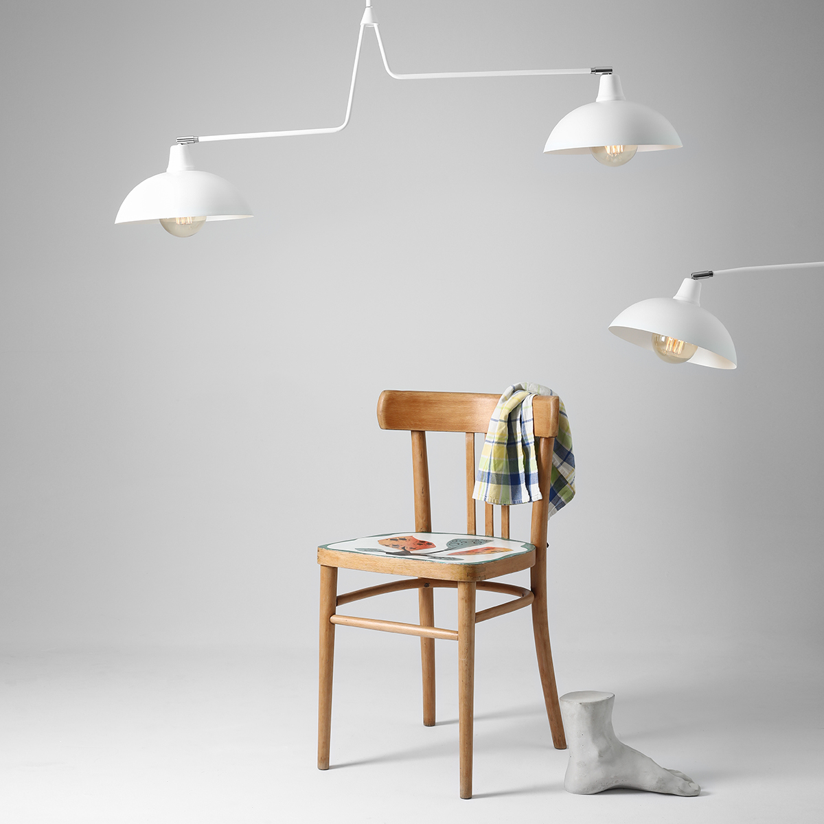 ESPACE 2 WHITE 1036H Nowoczesny plafon - ALDEX - obrazek 3