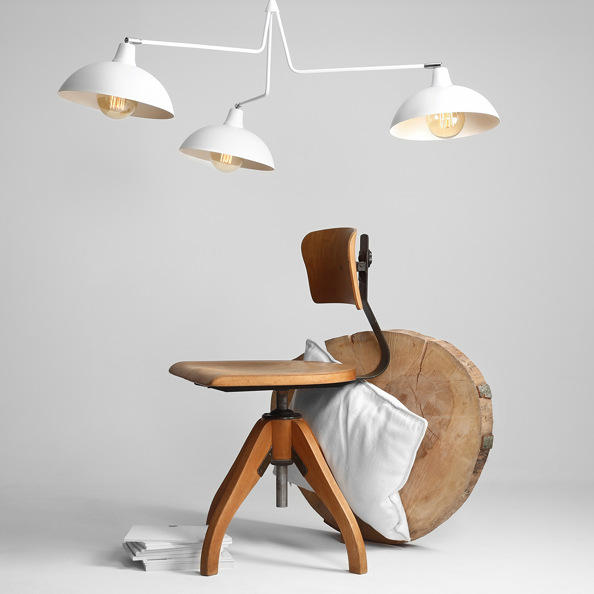 ESPACE 3 WHITE 1036E Nowoczesny plafon - ALDEX - obrazek 3