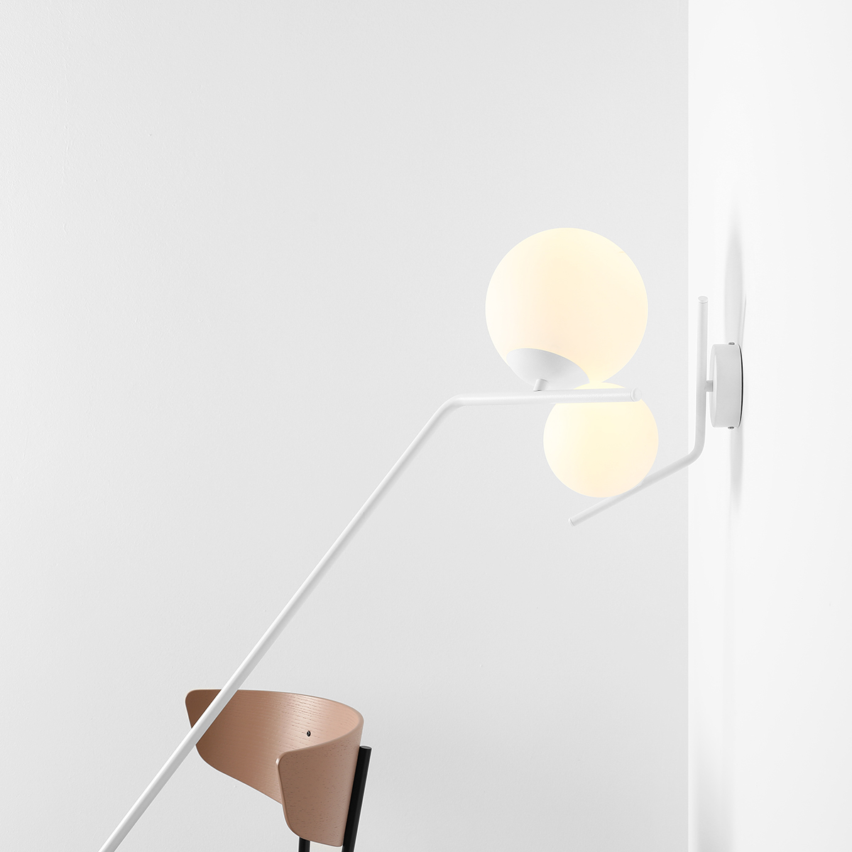 GALLIA WALL WHITE 1095C Minimalistyczny kinkiet - ALDEX - obrazek 3