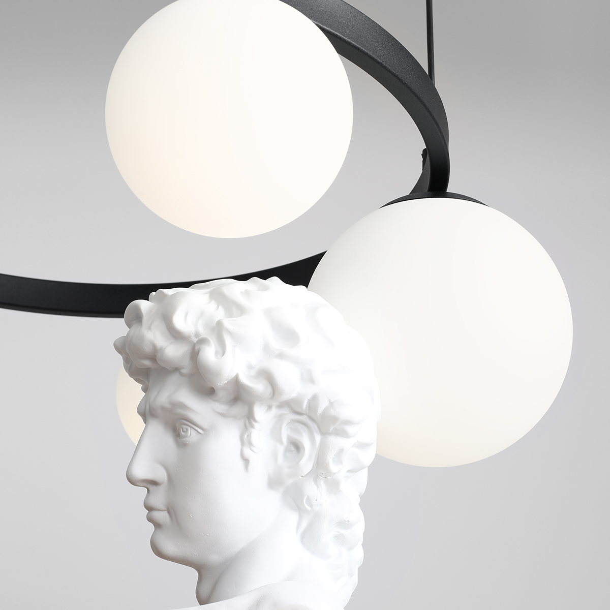 GARDA 4 RING BLACK 1099L1_R Stylowa lampa wisząca- ALDEX - obrazek 3