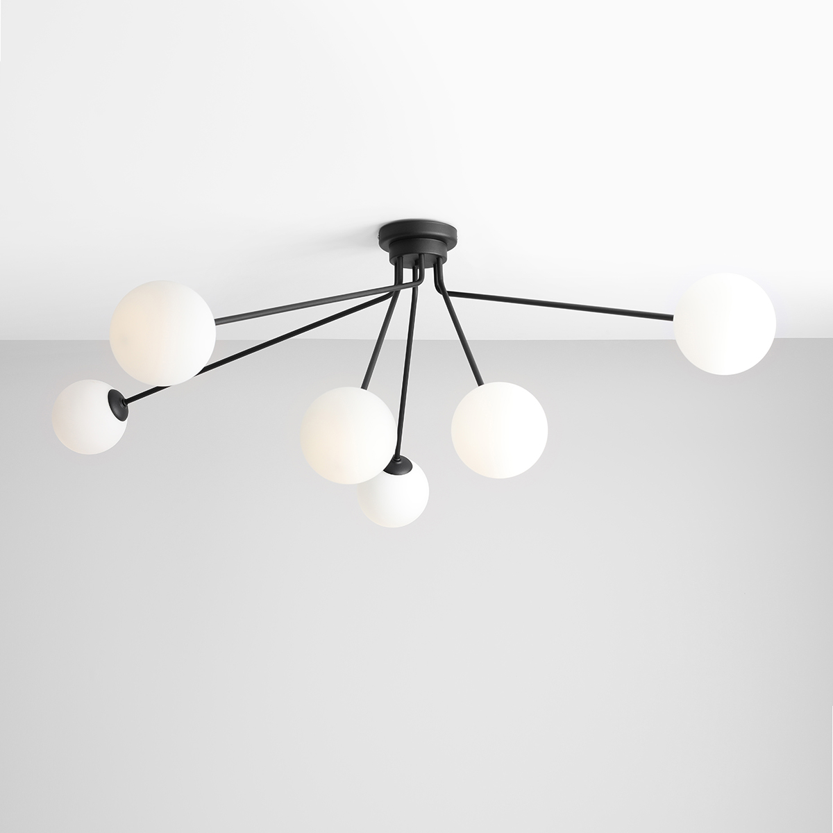HOLM 6 CEILING BLACK 1082PL_K1 Nowoczesny plafon - ALDEX