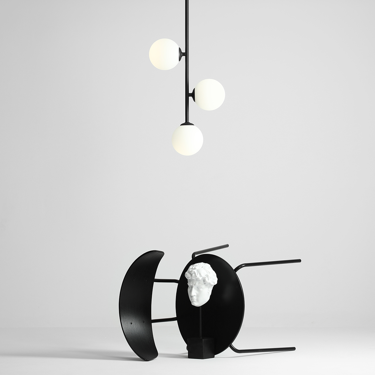 LIBRA 3 BLACK 1094PL_E1 Minimalistyczny plafon - ALDEX - obrazek 4