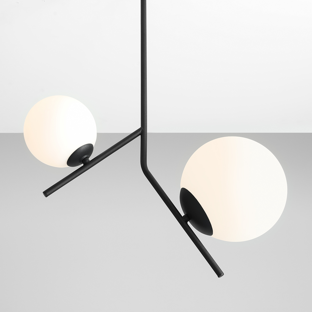 GALLIA 2 BLACK 1095PL_H1 Nowoczesny podwójny plafon - ALDEX