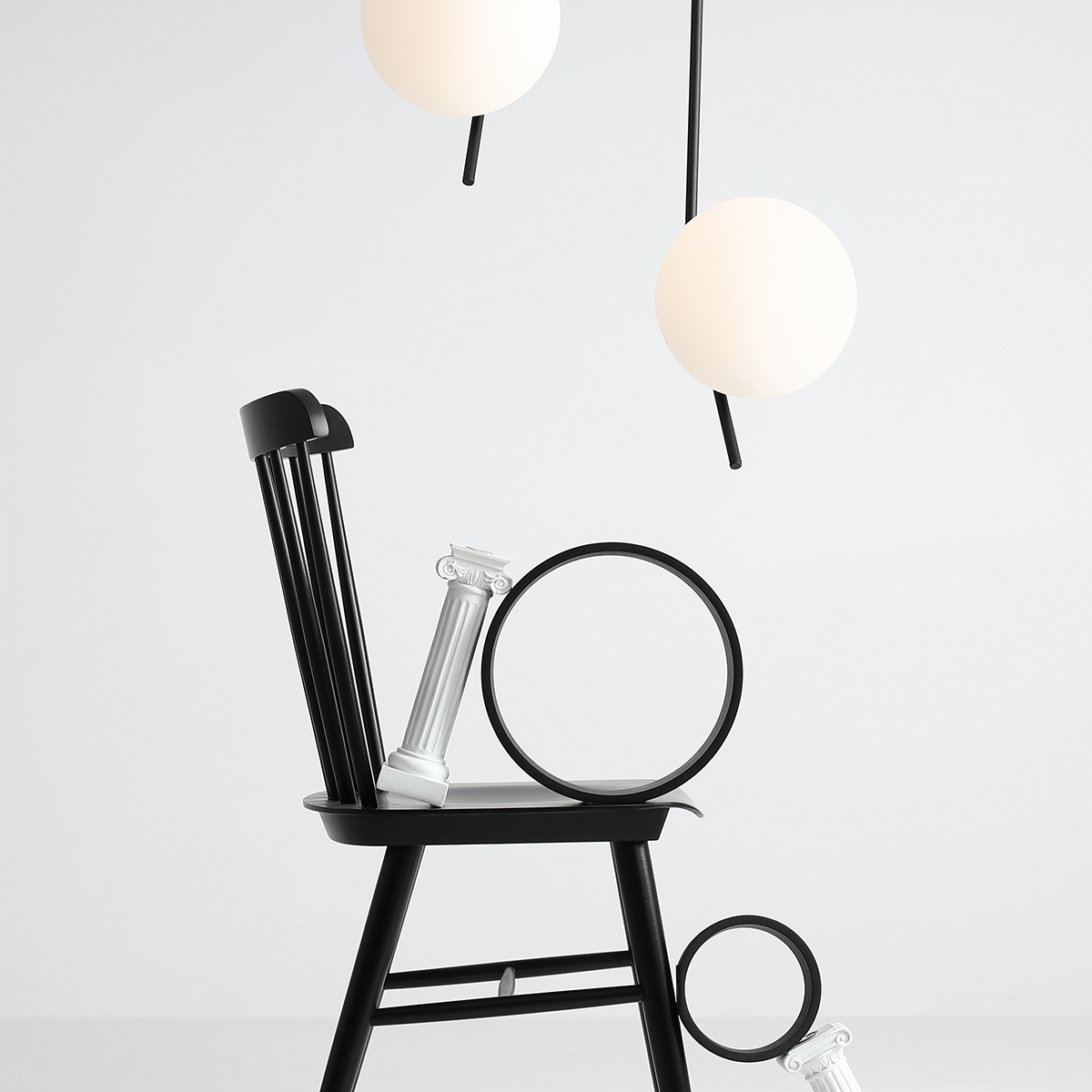 GALLIA LONG BLACK 1095PL_G1_L Nowoczesny plafon - ALDEX - obrazek 4