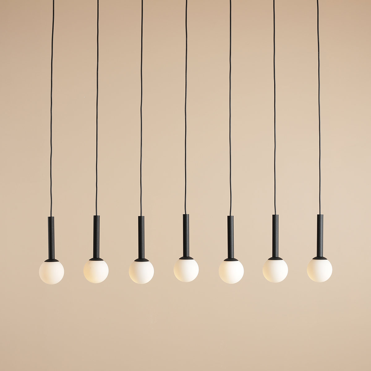 RIU 7 ALL BLACK 1121T1 Nowoczesna lampa wisząca- ALDEX - obrazek 2