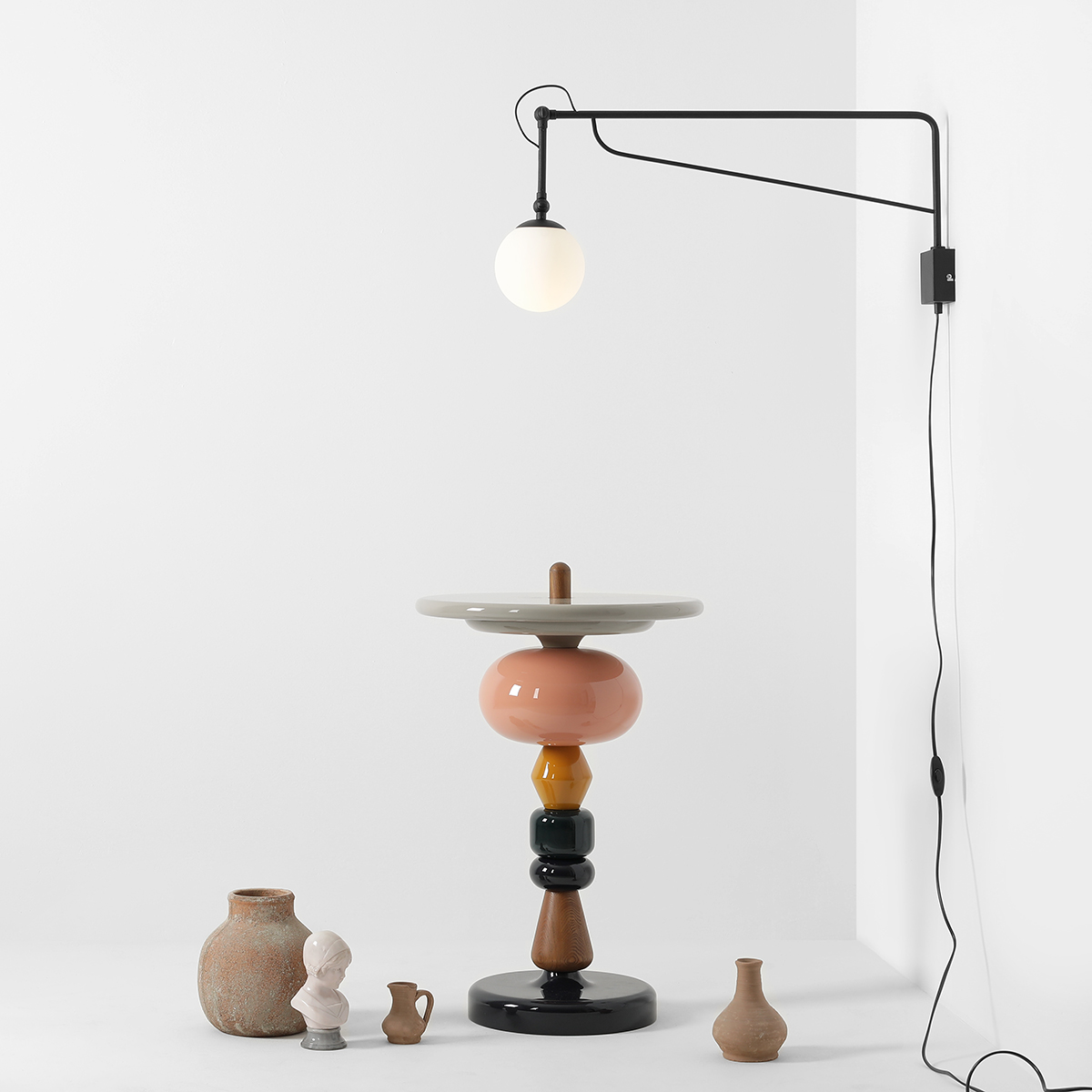 SOHO GLASS WALL LONG BLACK 1105C1_D Nowoczesna lampa ścienna - ALDEX - obrazek 4