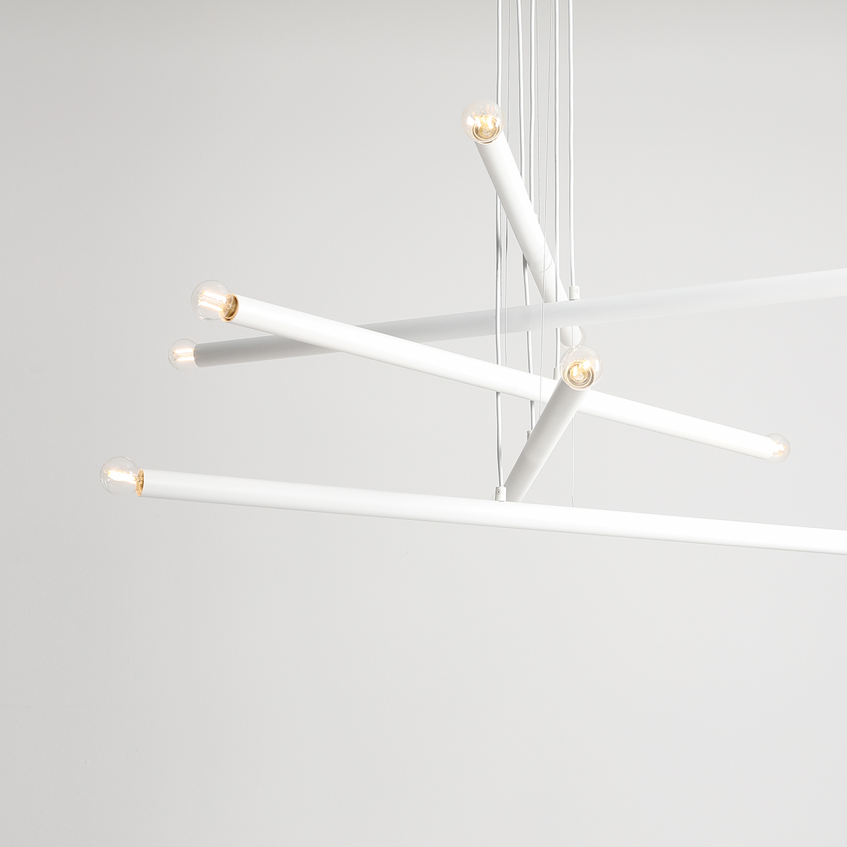 TUBO 10 WHITE 1072M Designerska lampa wisząca- ALDEX - obrazek 2