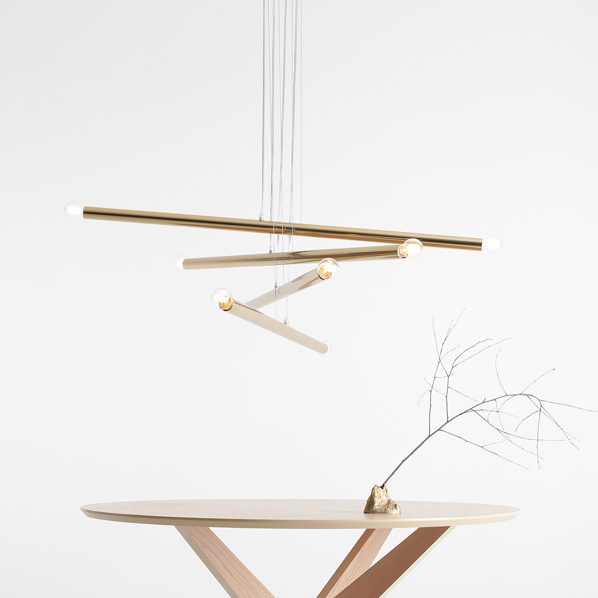 TUBO 8 GOLD 1072P30 Designerska lampa wisząca- ALDEX - obrazek 3