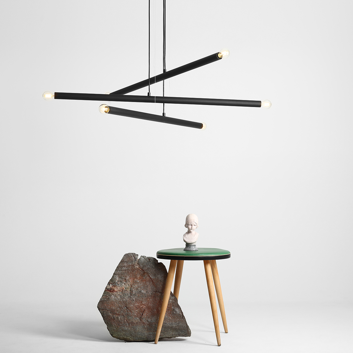 TUBO 6 BLACK 1072K1 Designerska lampa wisząca- ALDEX - obrazek 4