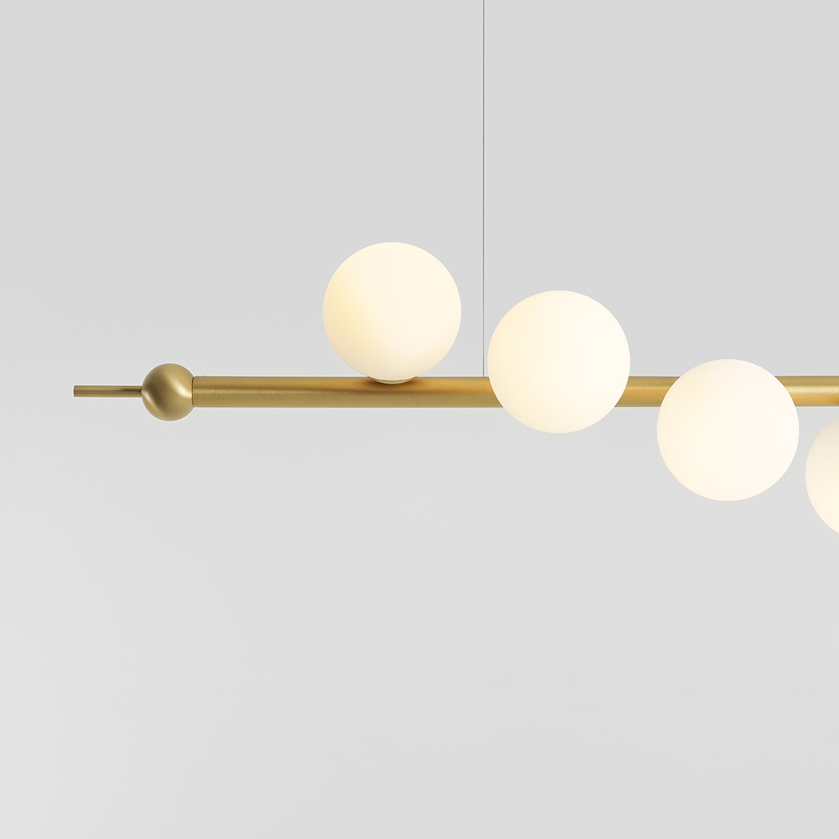 WAVE 7 BRASS 1115T40 Ekskluzywna lampa wisząca- ALDEX - obrazek 2