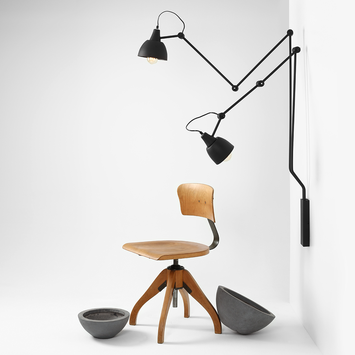 AIDA WALL 2 BLACK 842D Designerski kinkiet - ALDEX - obrazek 4