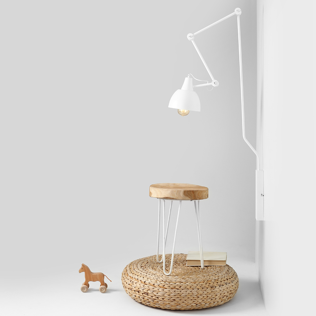 AIDA WALL LONG WHITE 814C1 Designerski kinkiet - ALDEX - obrazek 4