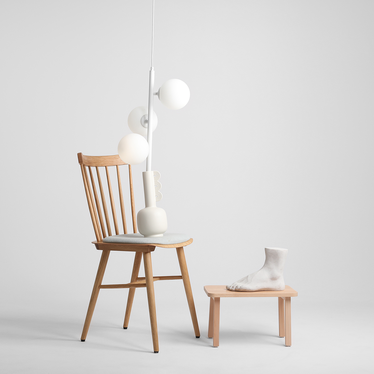 FIN 3 WHITE S 1120E_S Minimalistyczna lampa wisząca- ALDEX - obrazek 4