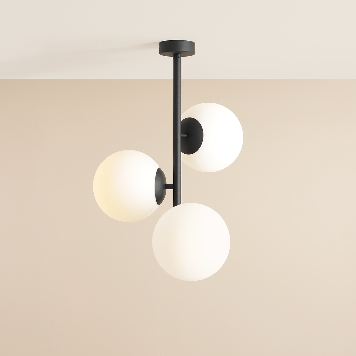 FIN 3 CEILING BLACK M 1120PL_E1_M Minimalistyczny plafon - ALDEX - obrazek 3