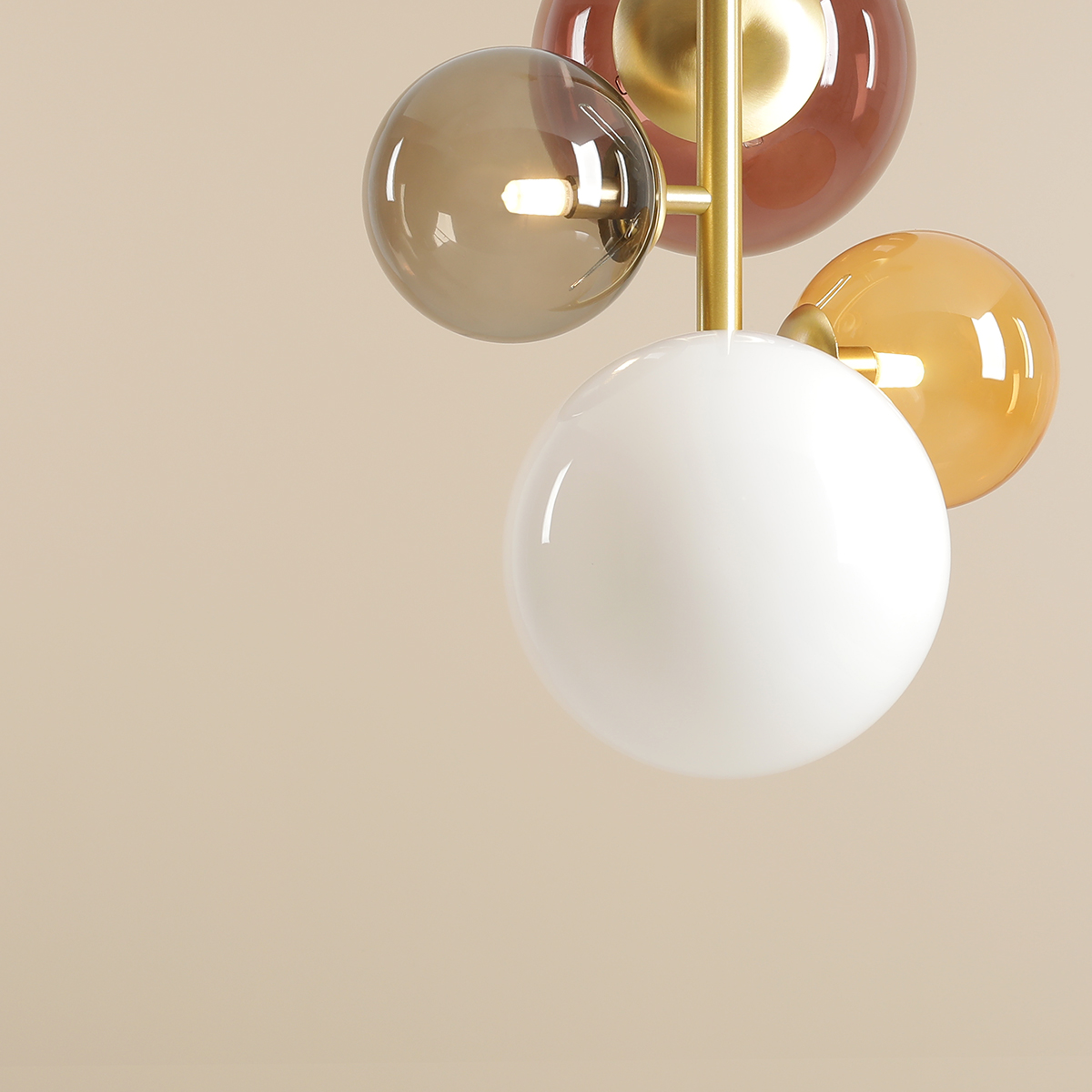 BLOOM 4 MULTICOLOUR 1111L40 Nowoczesna lampa wisząca- ALDEX - obrazek 2