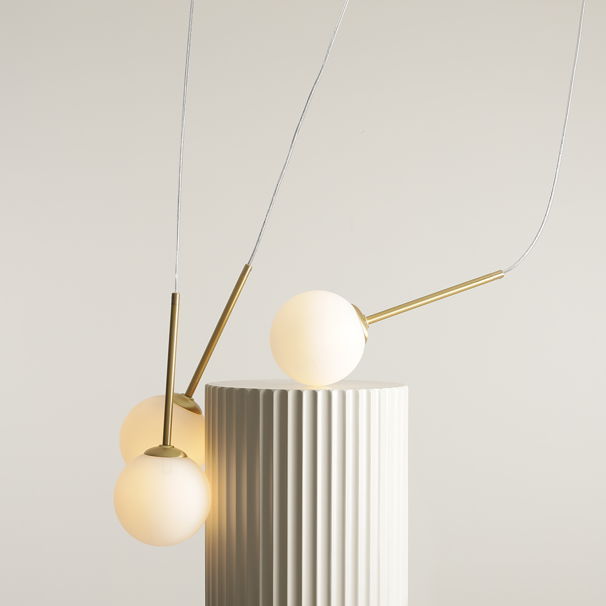 BOSSO 3 BRASS 1087E_40 Elegancka lampa wisząca- ALDEX - obrazek 3