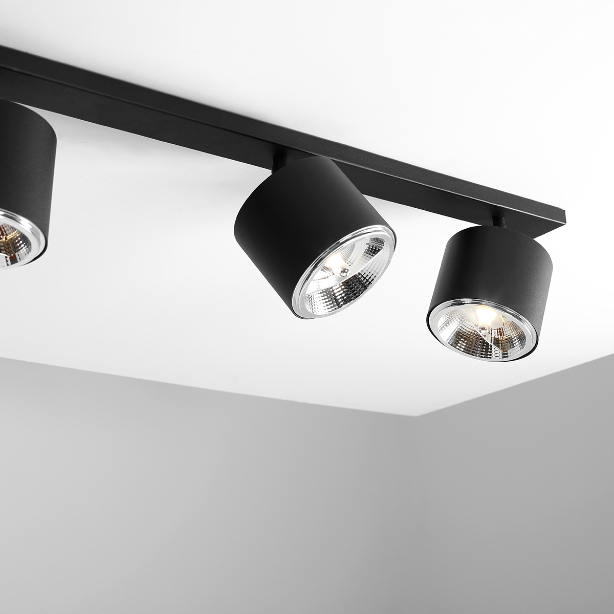 BOT CEILING 4 BLACK 1047PL_L Nowoczesny plafon - ALDEX - obrazek 2