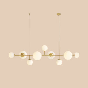 DIONE 9 BRASS 1092N40 Elegancka lampa wisząca- ALDEX