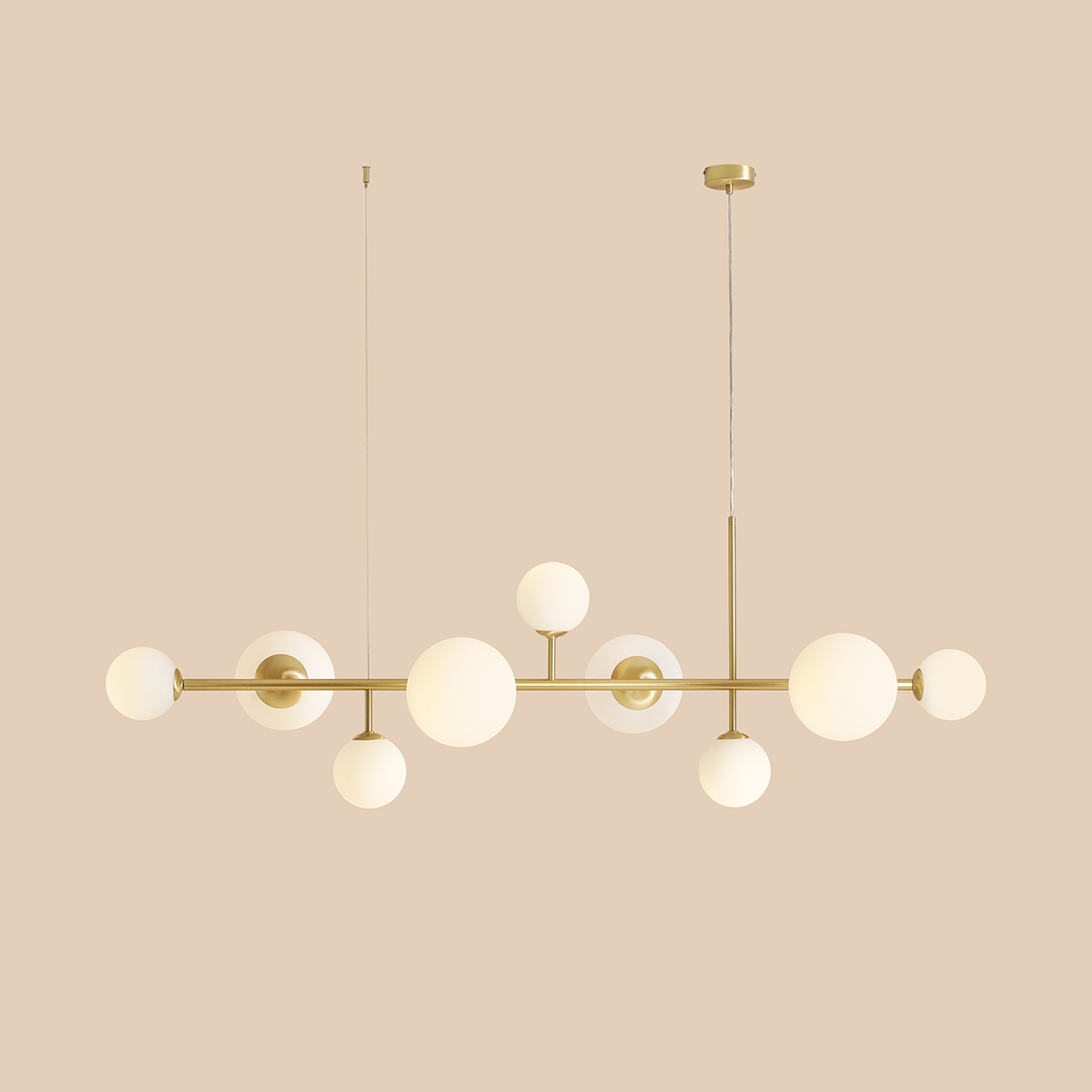 DIONE 9 BRASS 1092N40 Elegancka lampa wisząca- ALDEX