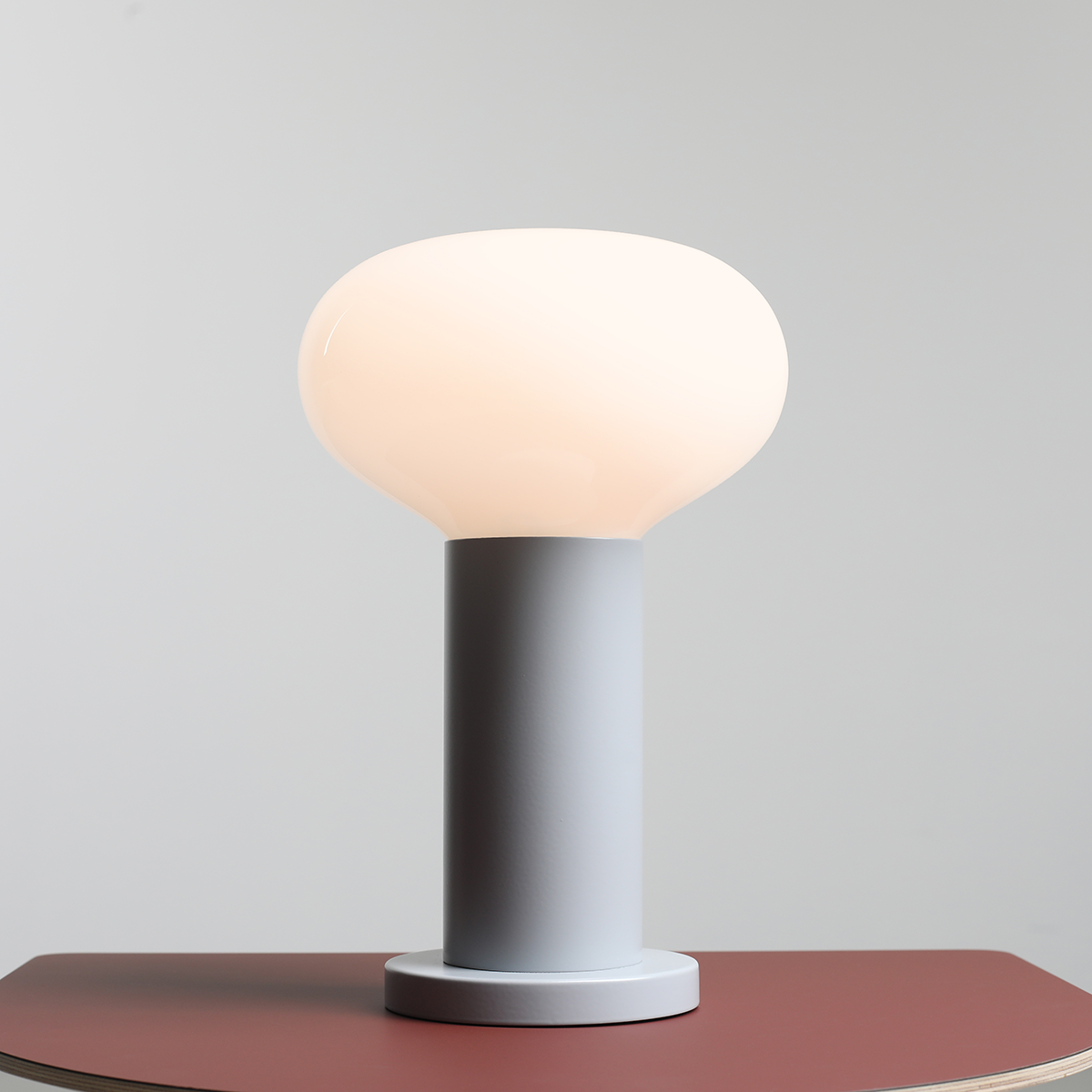 FLO TABLE GREY S 7000B22_S Mała lampka stołowa - ALDEX