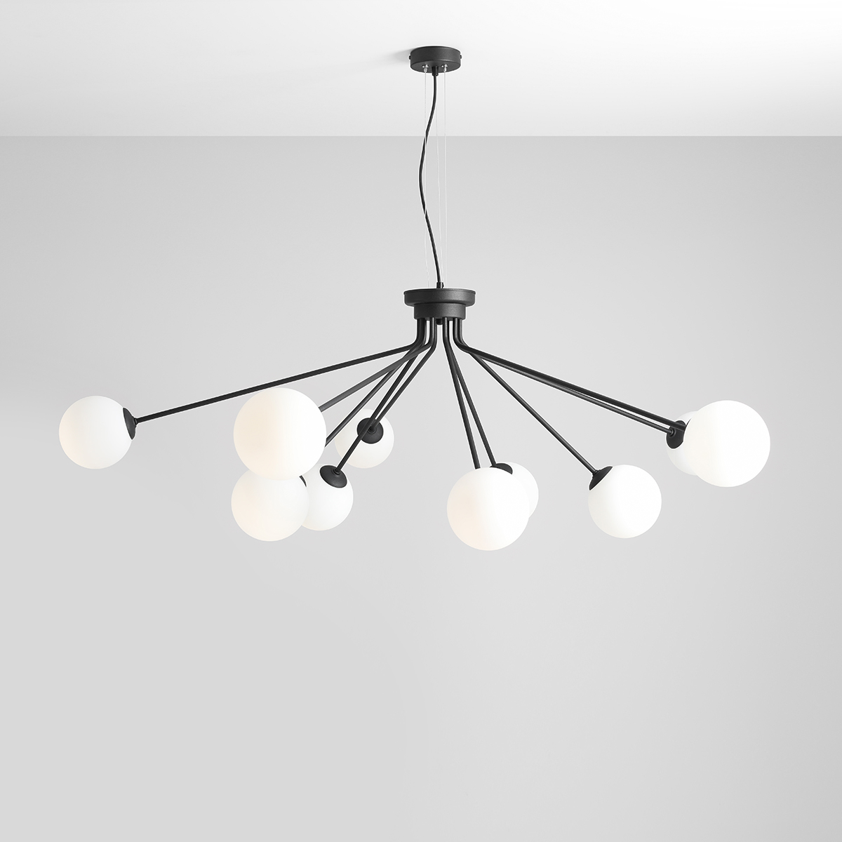 HOLM 10 BLACK 1082M1 Nowoczesna lampa wisząca- ALDEX