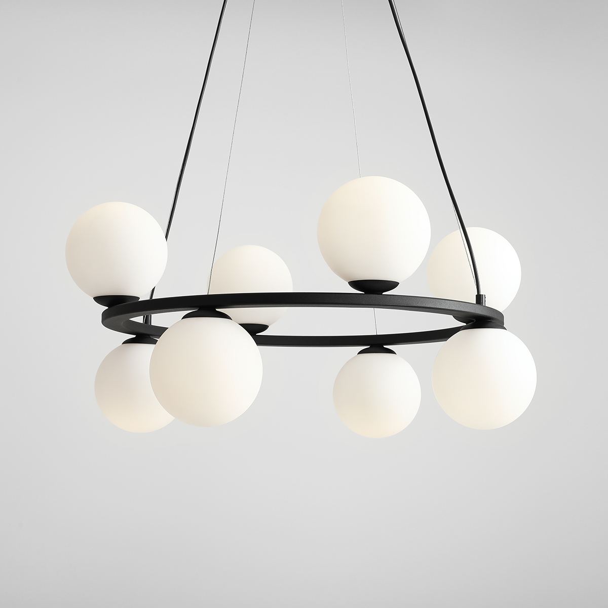 KRONE 8 BLACK 1085P1 Stylowa lampa wisząca- ALDEX