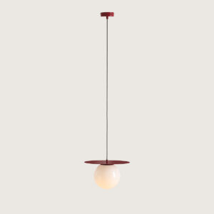 LOOP RED WINE M 1125G15_M Lampa wisząca z kolorowym dyskiem - ALDEX