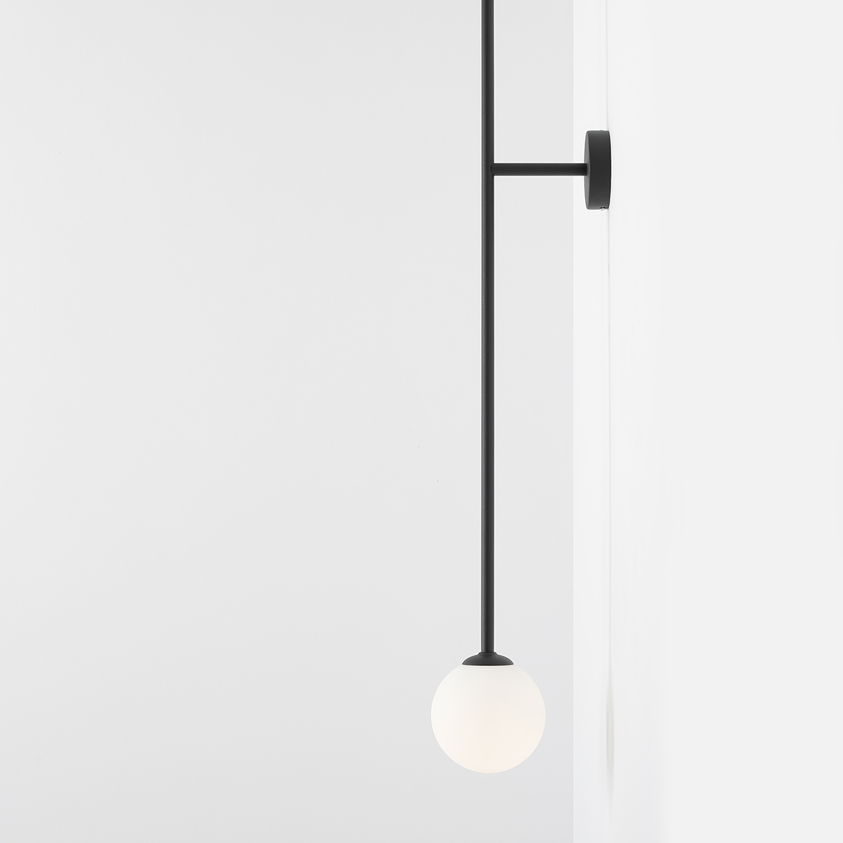 PINNE WALL BLACK 1080C1 Minimalistyczna lampa ścienna - ALDEX