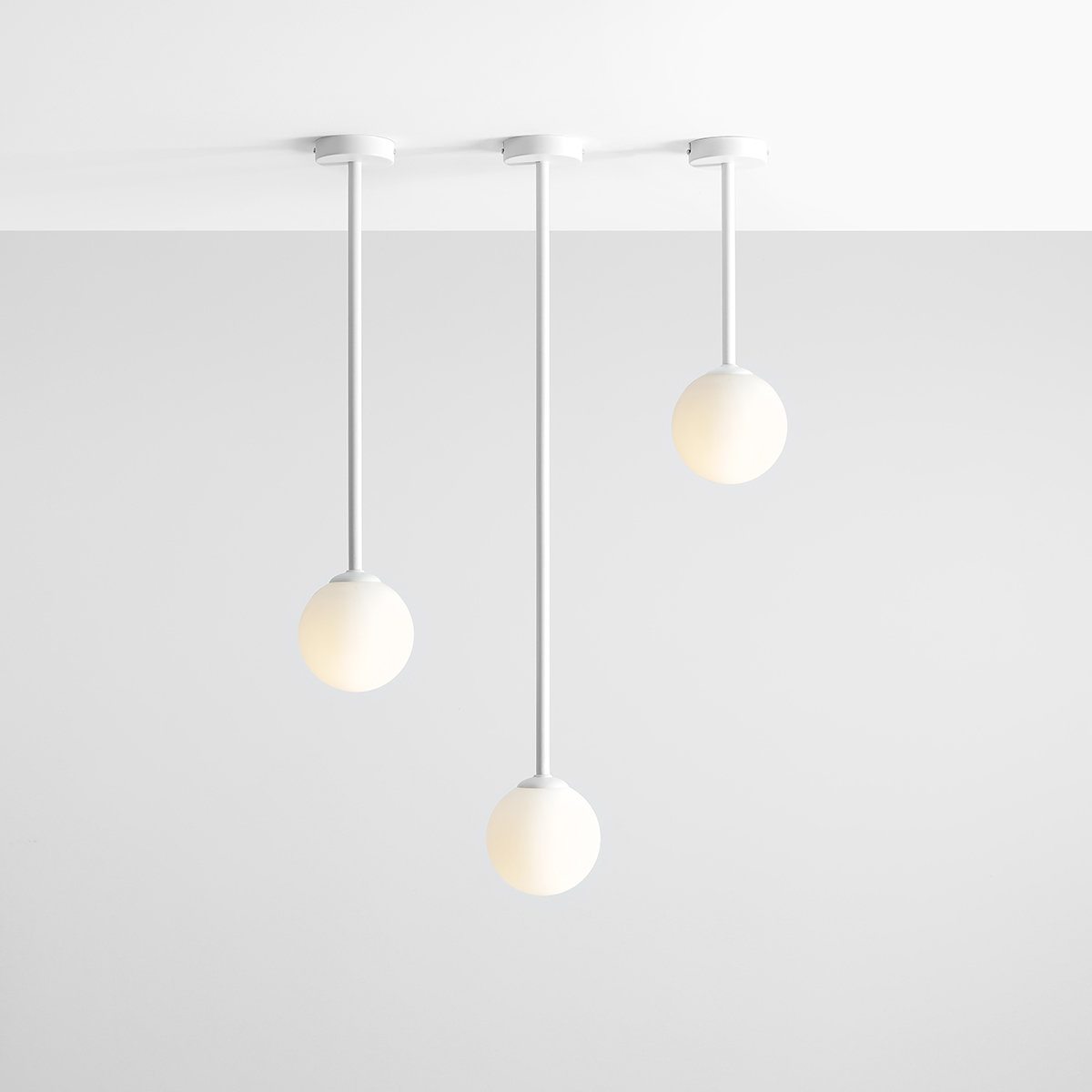 PINNE LONG WHITE 1080PL_G_L Minimalistyczny plafon - ALDEX - obrazek 3