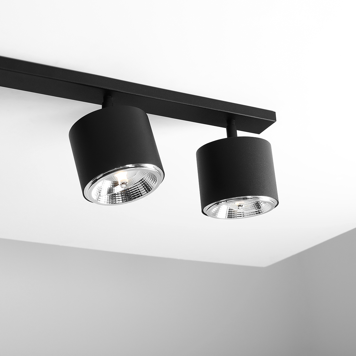 BOT CEILING 2x2 BLACK 1047PL_L1 Nowoczesny plafon - ALDEX - obrazek 2