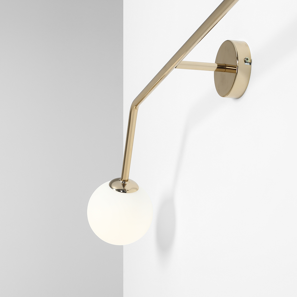 PURE WALL GOLD HORIZONTAL 1064D30 Minimalistyczna lampa ścienna - ALDEX - obrazek 2