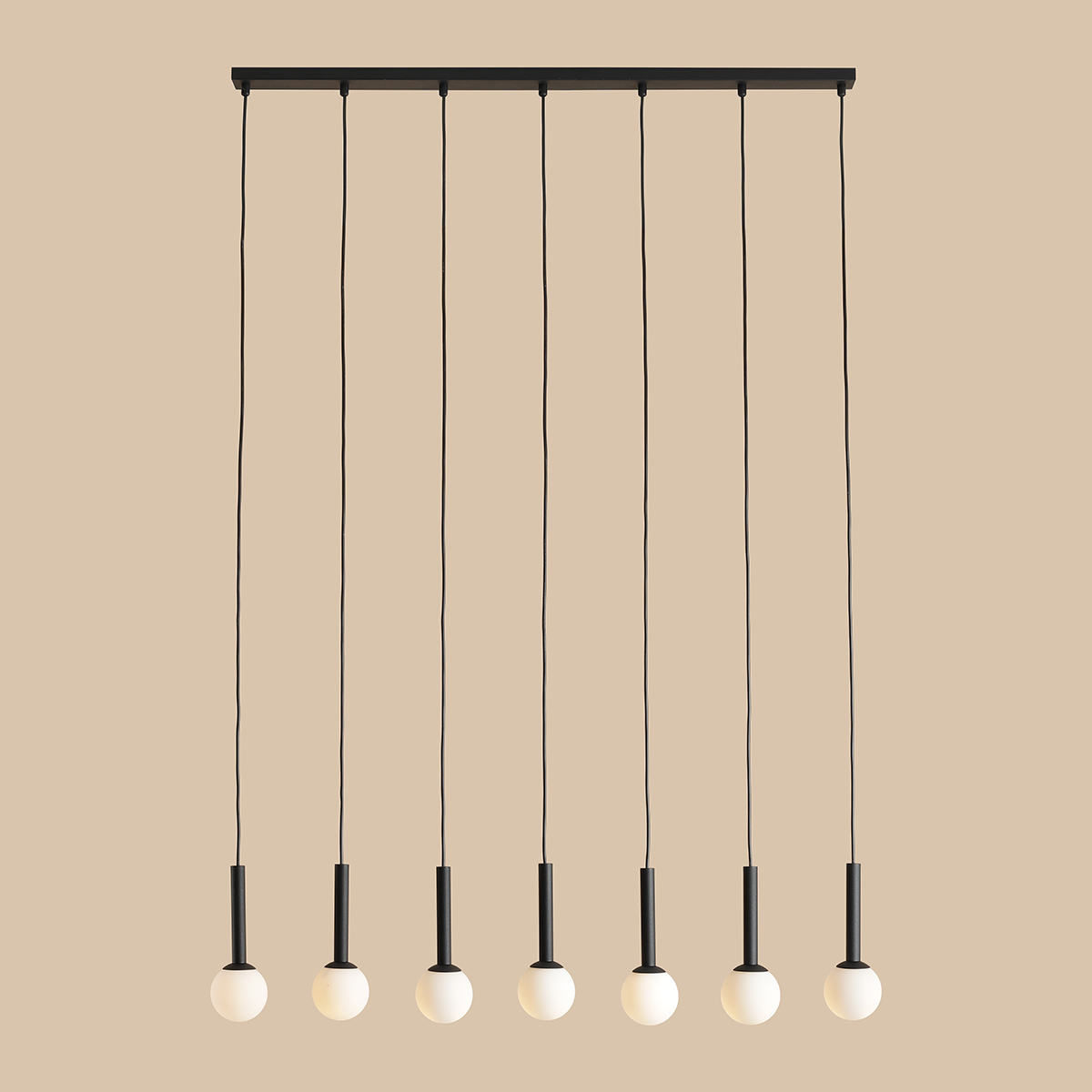 RIU 7 ALL BLACK 1121T1 Nowoczesna lampa wisząca- ALDEX