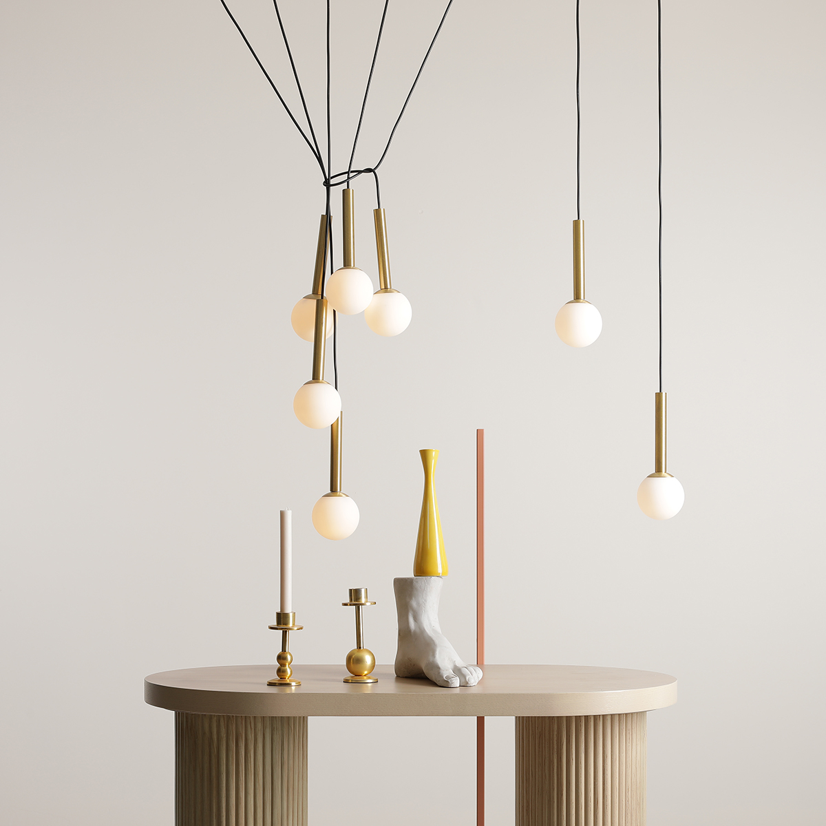 RIU 7 BLACK BRASS 1121T40 Elegancka lampa wisząca- ALDEX - obrazek 4