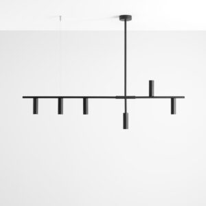 TREVO 6 ALL BLACK 1104K1 Designerska lampa wisząca- ALDEX