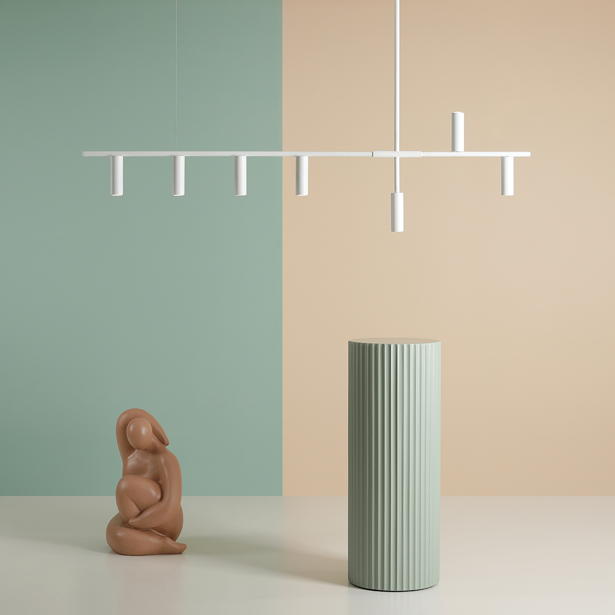 TREVO 7 ALL WHITE 1104T Designerska lampa wisząca- ALDEX - obrazek 4