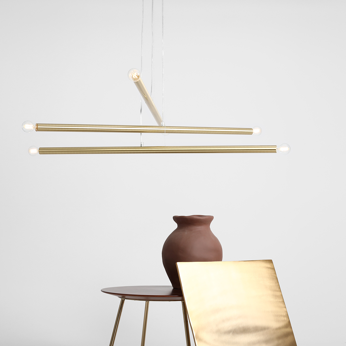 TUBO 6 BRASS 1072K40 Designerka lampa wisząca- ALDEX - obrazek 4