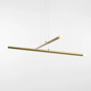 TUBO 4 BRASS 1072L40 Designerska lampa wisząca- ALDEX