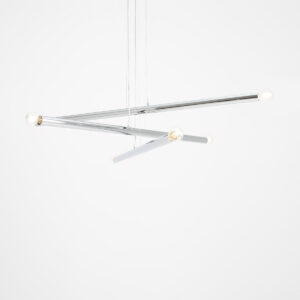 TUBO 6 CHROME 1072K4 Designerska lampa wisząca- ALDEX