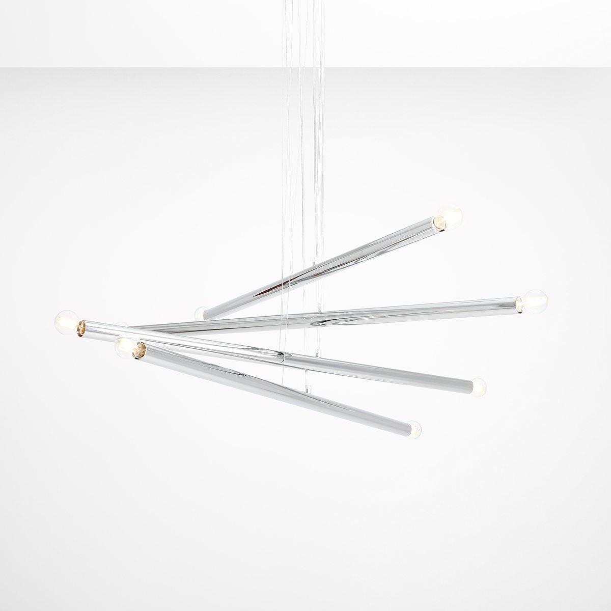 TUBO 8 CHROME 1072P4 Designerska lampa wisząca- ALDEX - obrazek 3