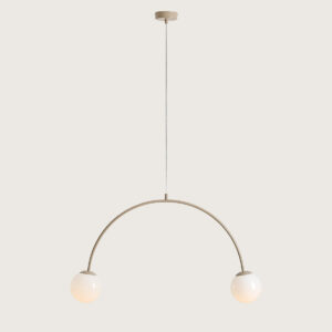 UNA 2 BEIGE 1116H17 Modna lampa wisząca - ALDEX