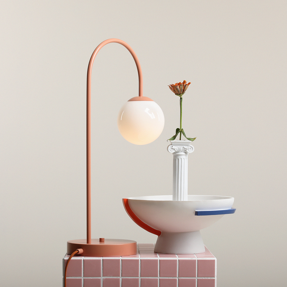 UNA TABLE CORAL 1116B11 Modna lampka stołowa - ALDEX - obrazek 4