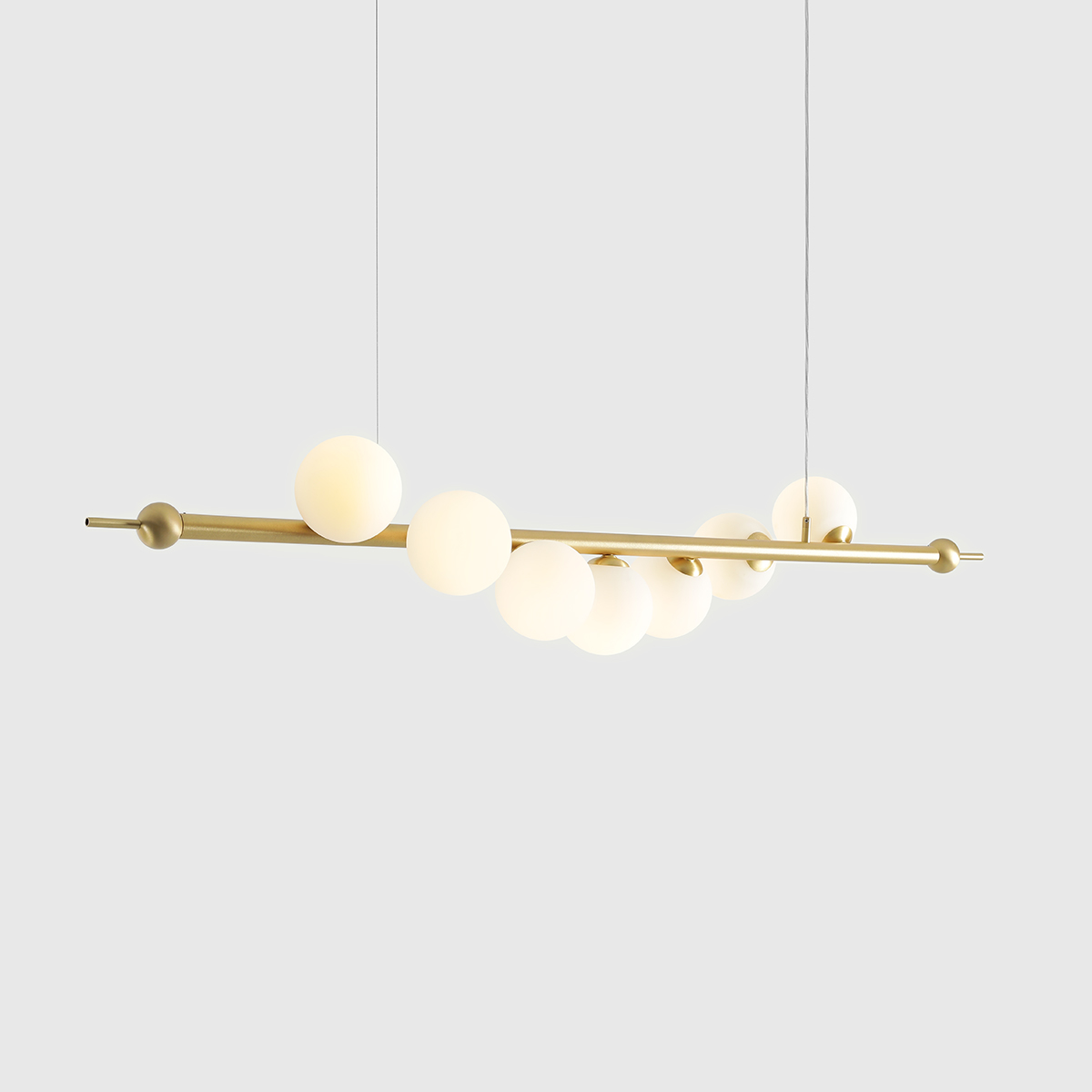 WAVE 7 BRASS 1115T40 Ekskluzywna lampa wisząca- ALDEX