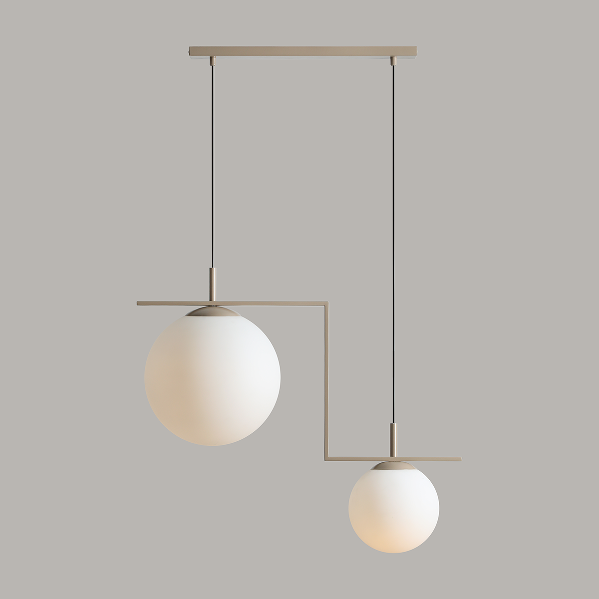 ZAC 2 BEIGE MATTE 1038H17_2 Nowoczesna lampa wisząca #colours - ALDEX