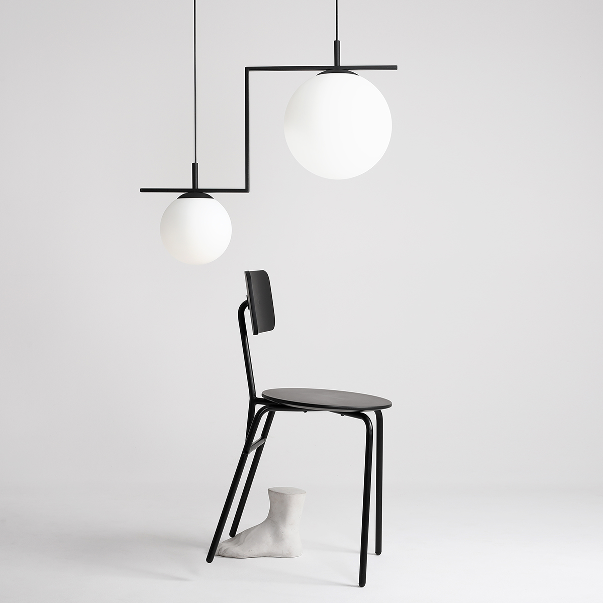 ZAC 2 BLACK MATTE 1038H1_2 Nowoczesna lampa wisząca- ALDEX - obrazek 3