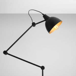 AIDA FLOOR BLACK GOLD 843A Designerska lampa stojąca - ALDEX