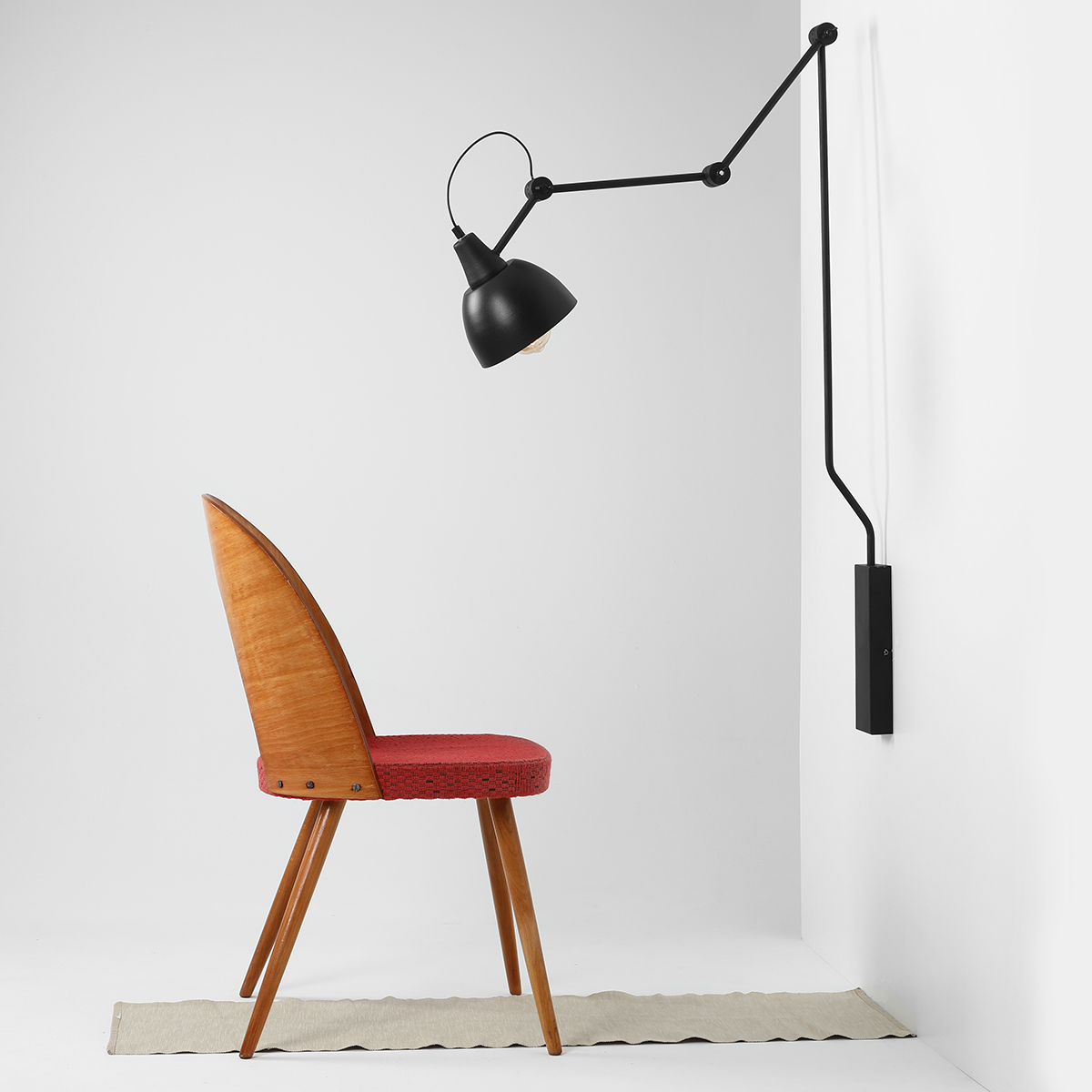 AIDA WALL LONG BLACK 842C1 Designerski kinkiet - ALDEX - obrazek 3