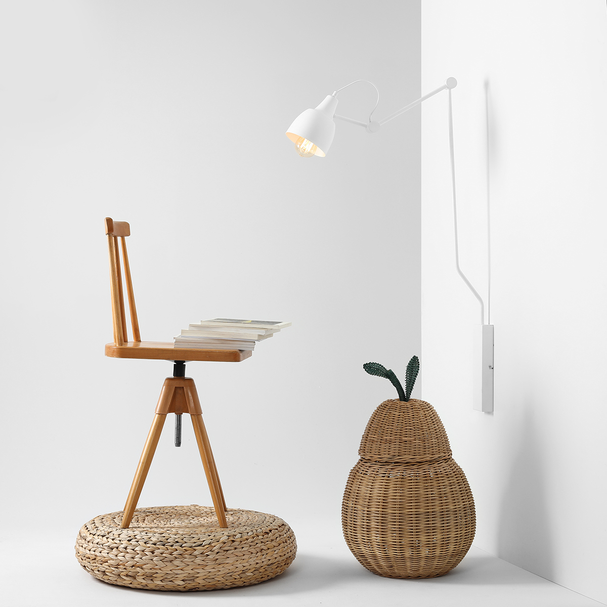 AIDA WALL SHORT WHITE 814C Designerski kinkiet - ALDEX - obrazek 4