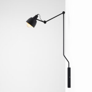 AIDA WALL SHORT BLACK GOLD 843C Designerski kinkiet - ALDEX