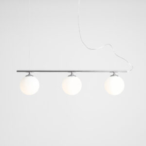 BERYL GLASS 3 CHROME 1006E_4 Nowoczesna lampa wisząca- ALDEX