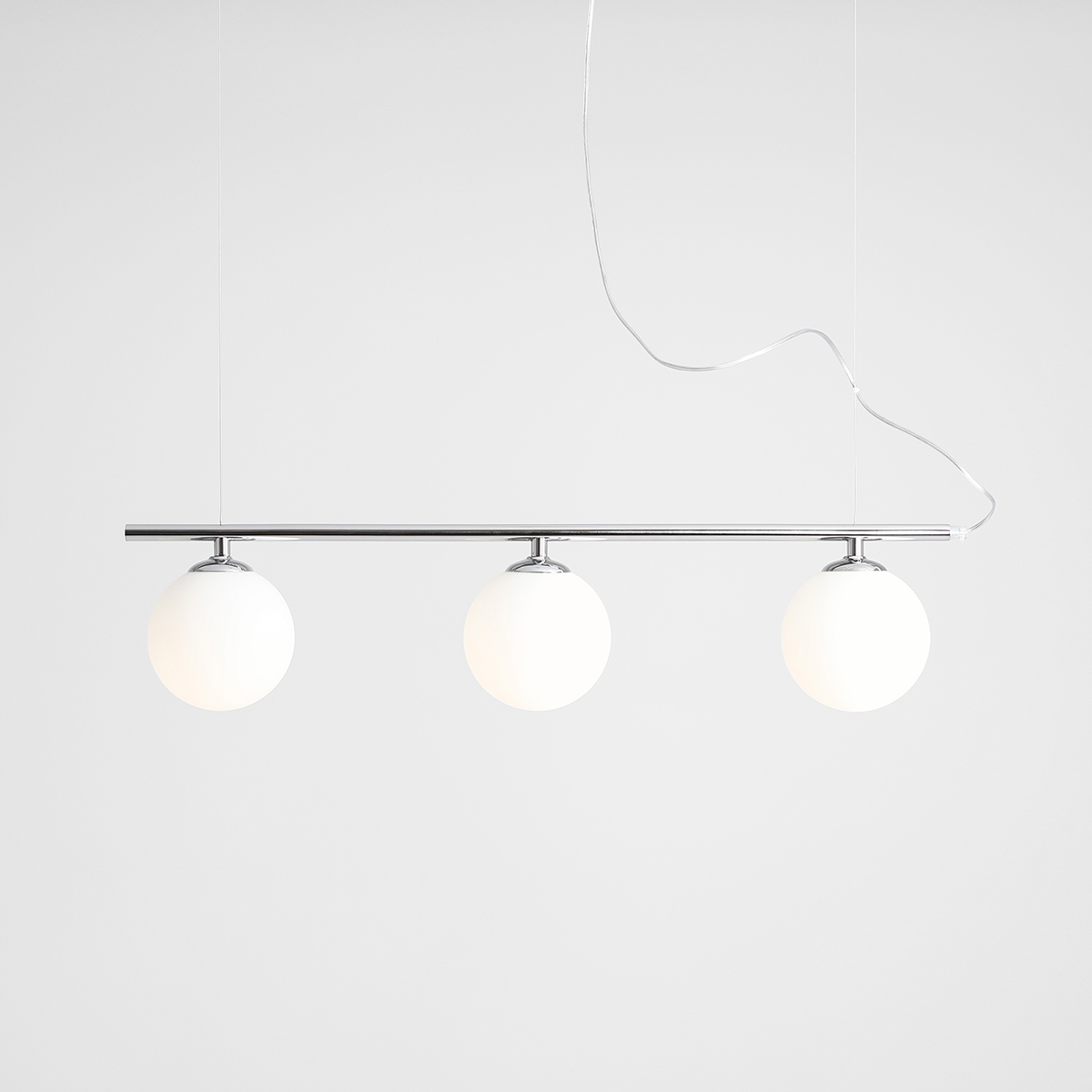 BERYL GLASS 3 CHROME 1006E_4 Nowoczesna lampa wisząca- ALDEX